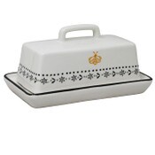 Wholesale - BEE DECAL BUTTER DISH, UPC: 840104903087